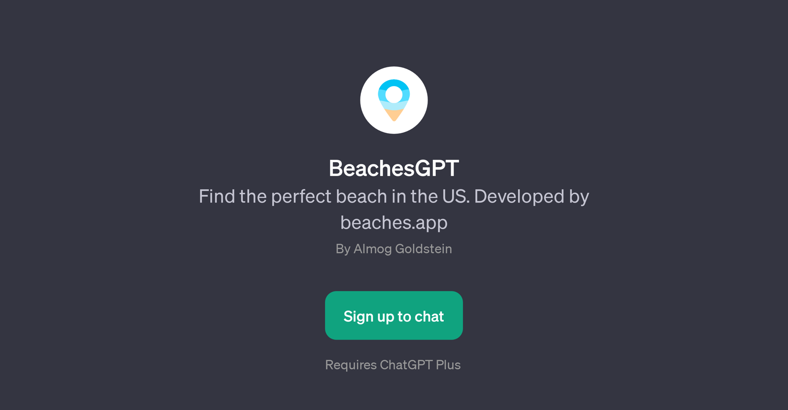 BeachesGPT website
