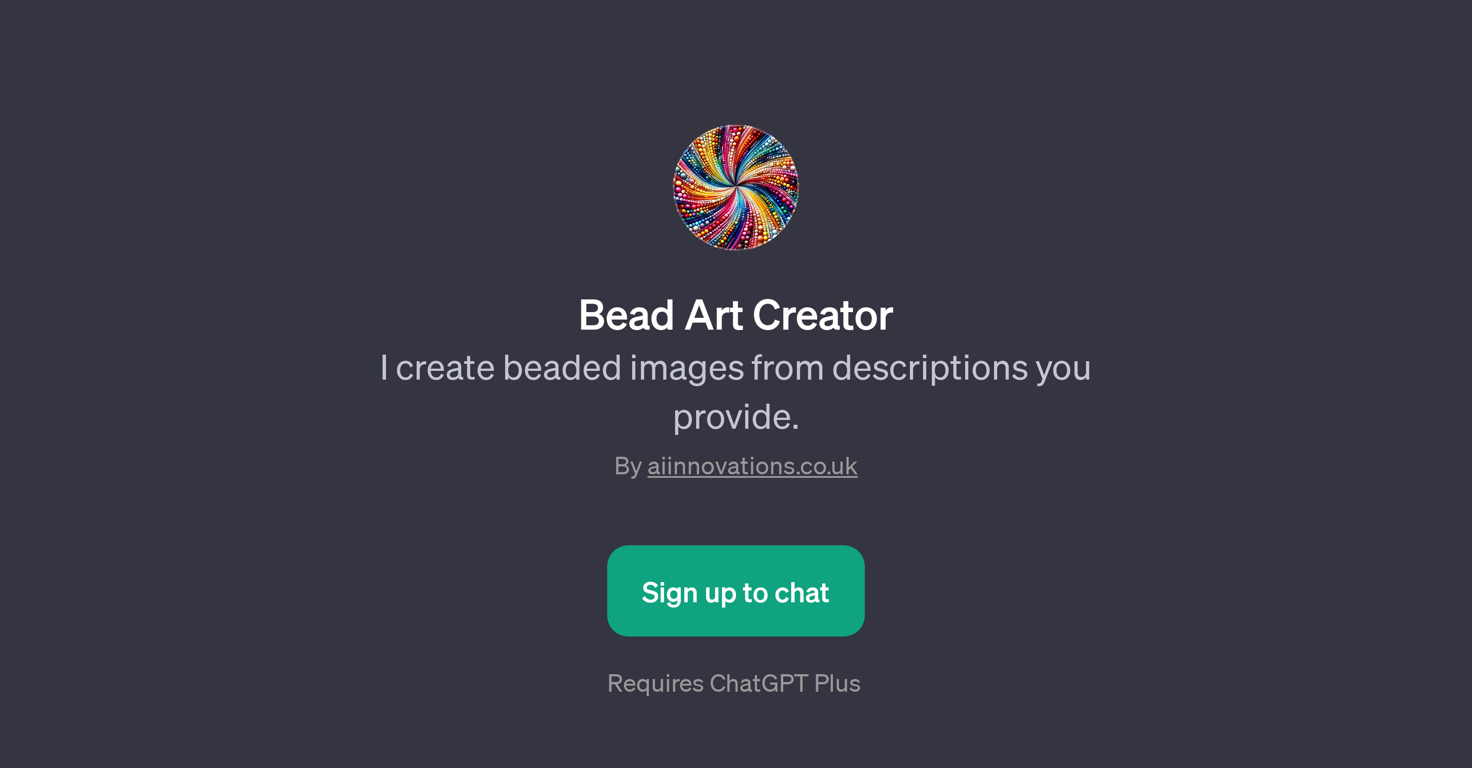 Bead Art Creator website