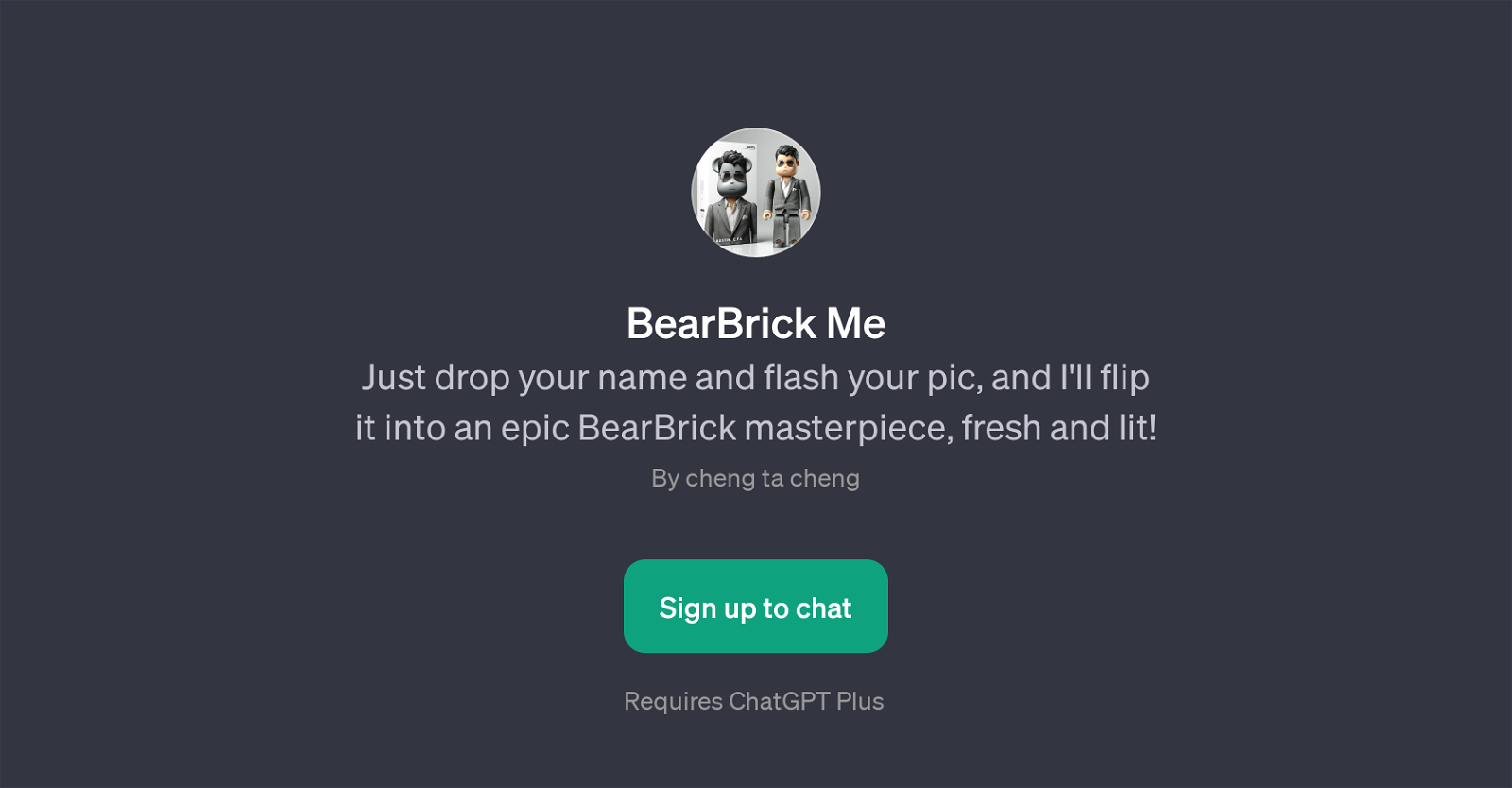 BearBrick Me website