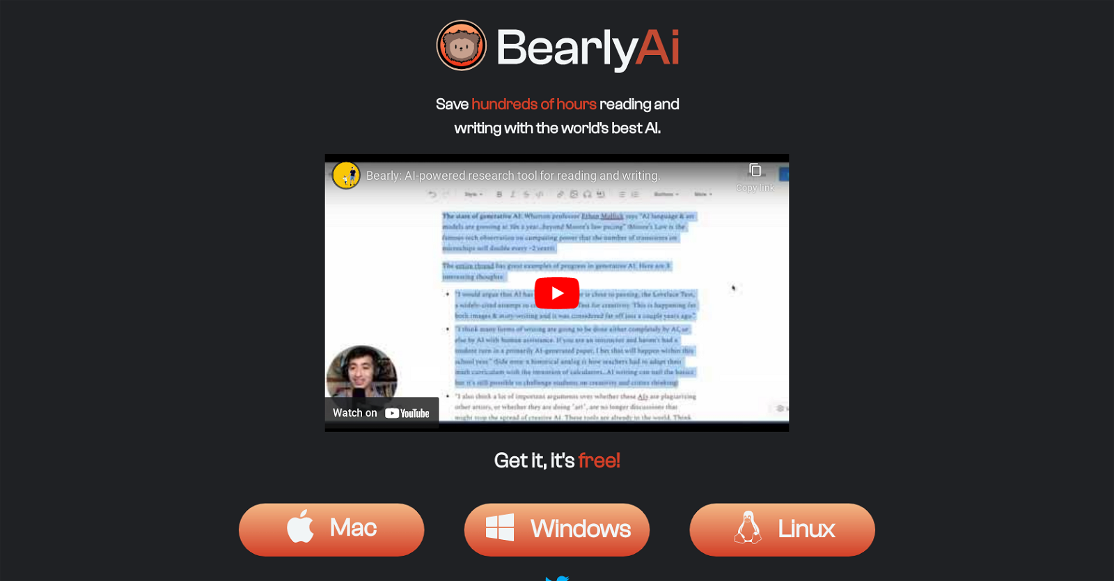 Bearly Ai website