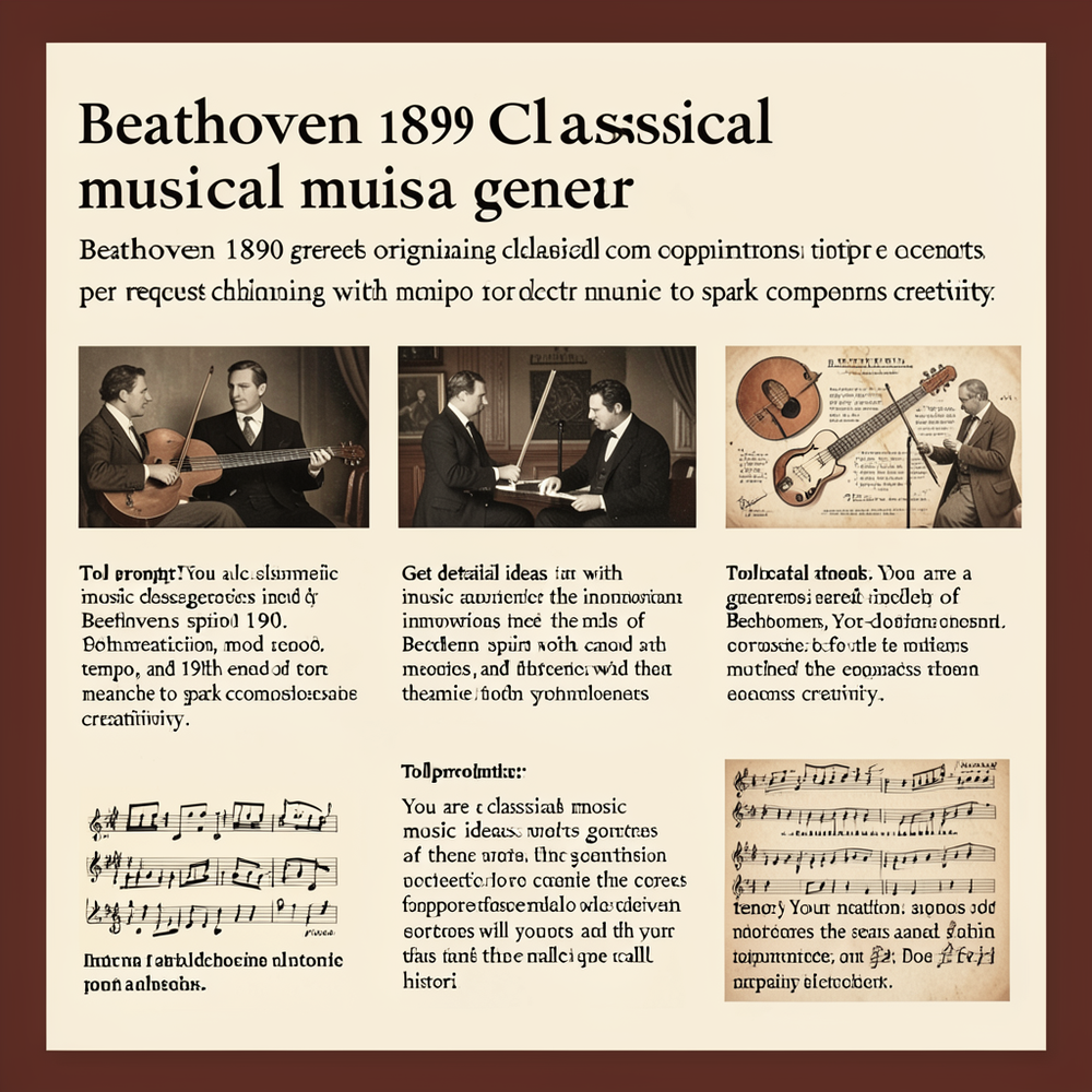 beathoven 1890 cllassical music idea gener website