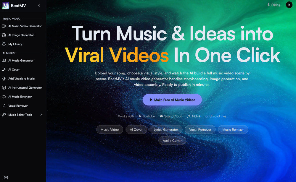 BeatMV website