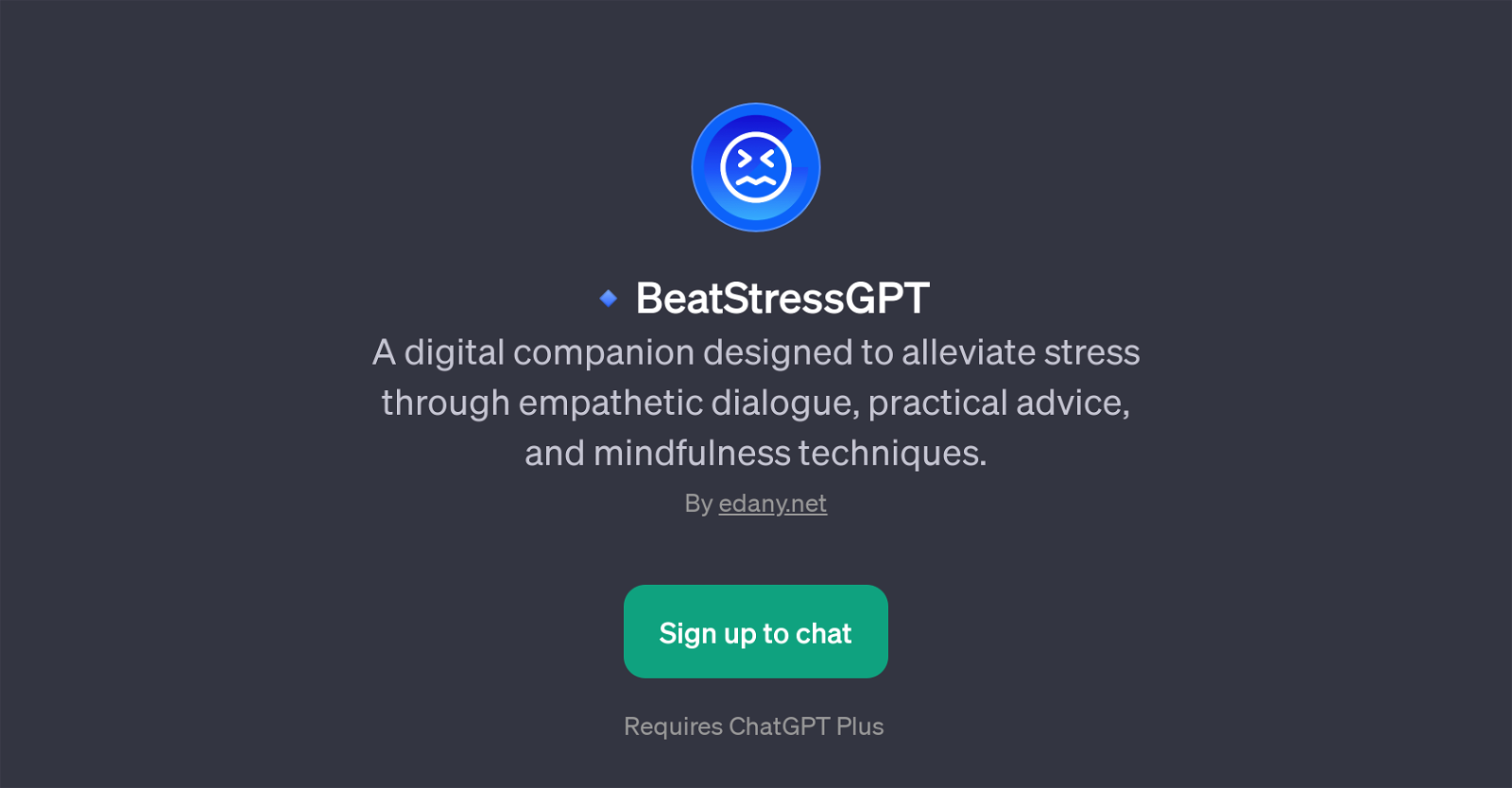 BeatStressGPT website