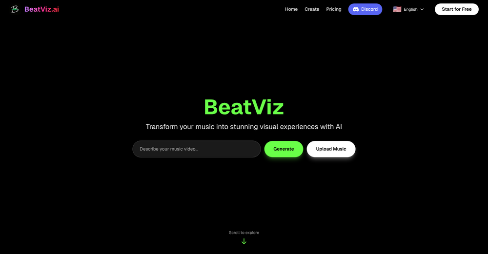 BeatViz AI website
