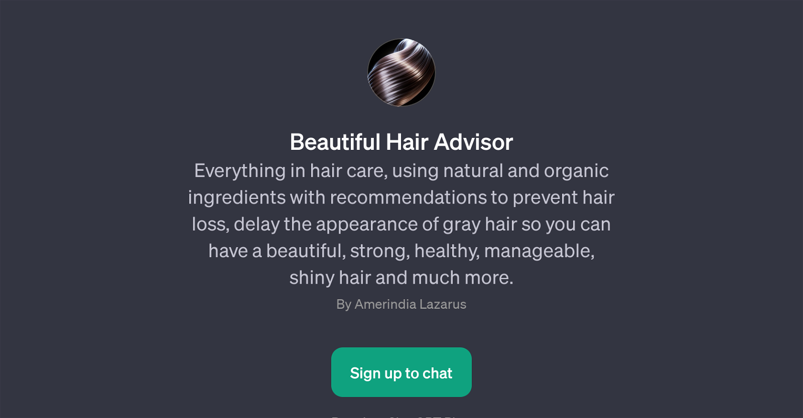 Beautiful Hair Advisor website