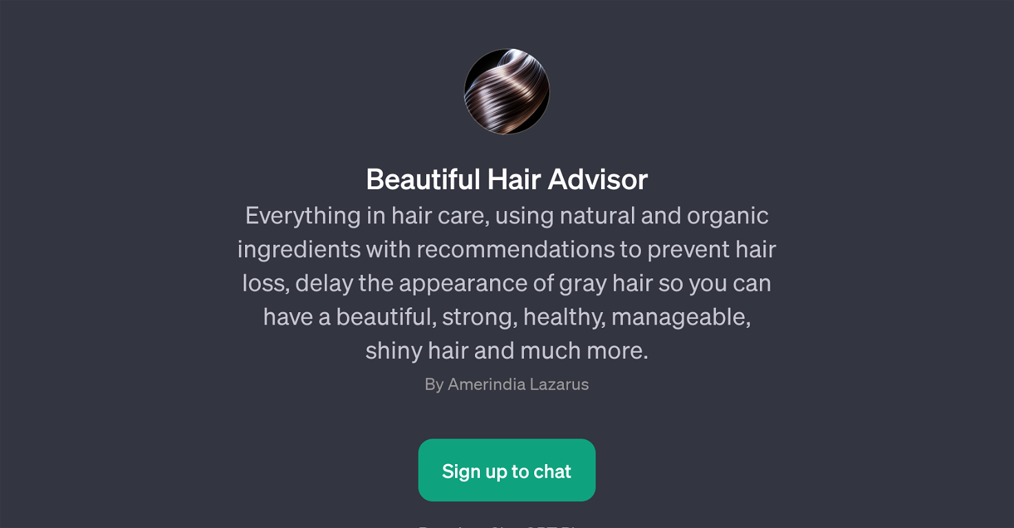 Beautiful Hair Advisor website