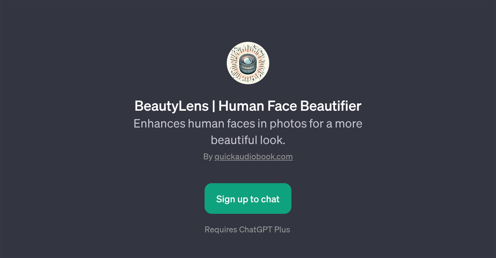 BeautyLens website