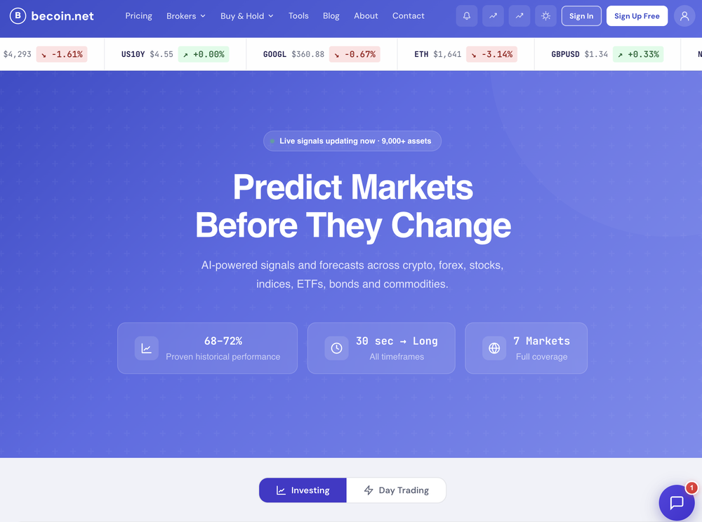 BeCoin website