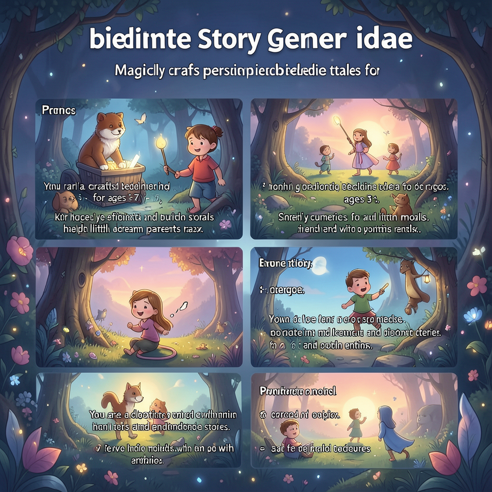 bedtime story gener idea website