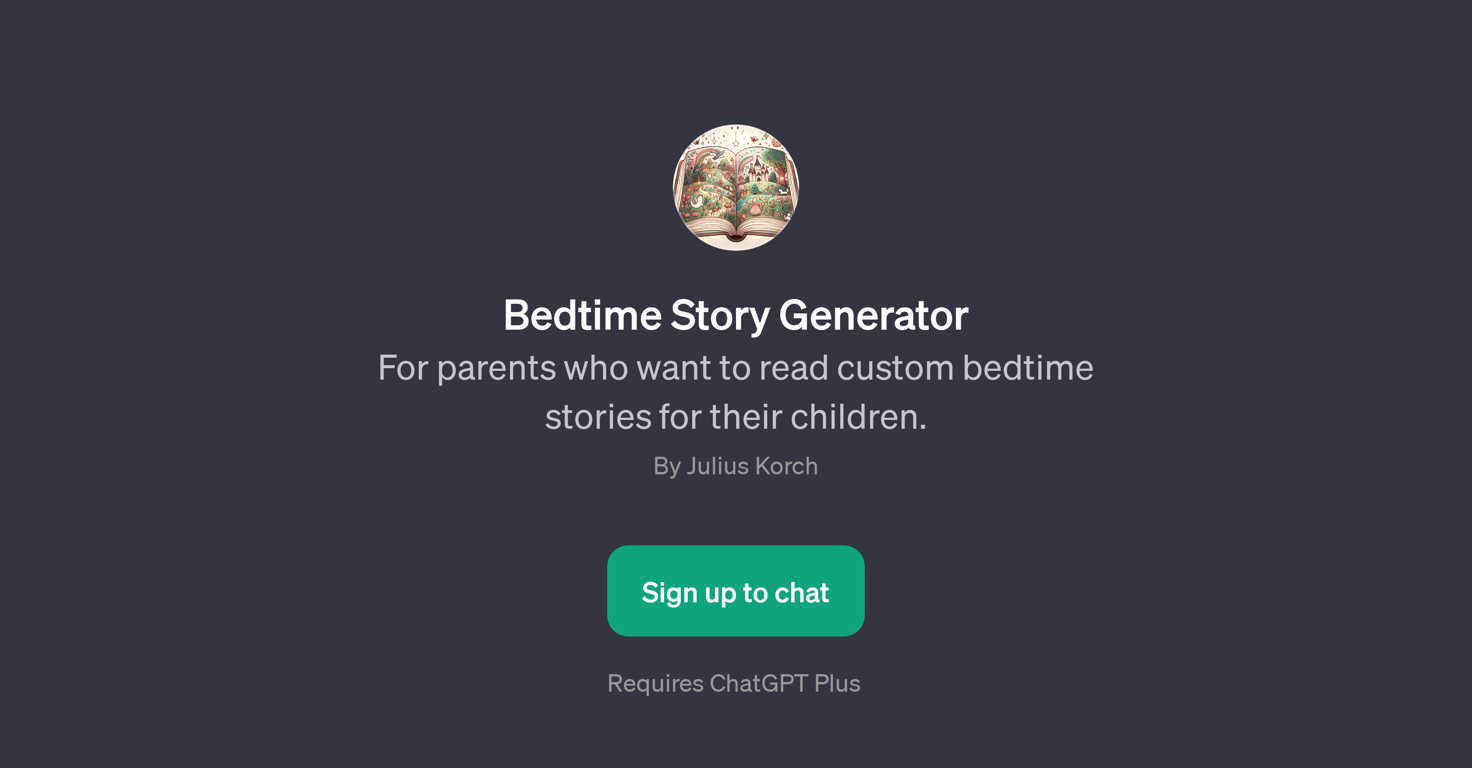 Bedtime Story Generator website