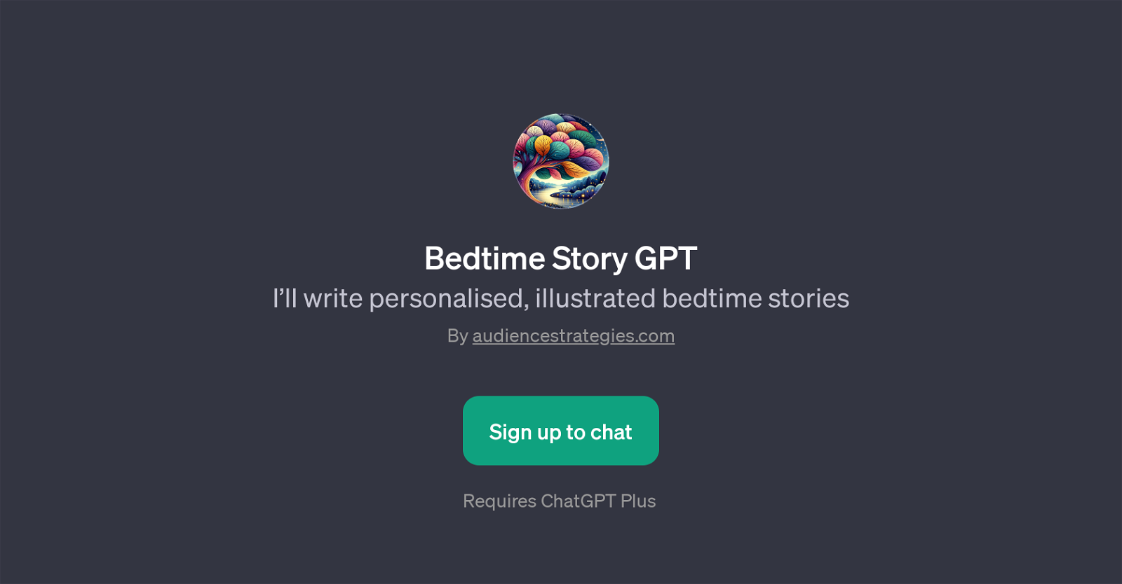 Bedtime Story GPT website