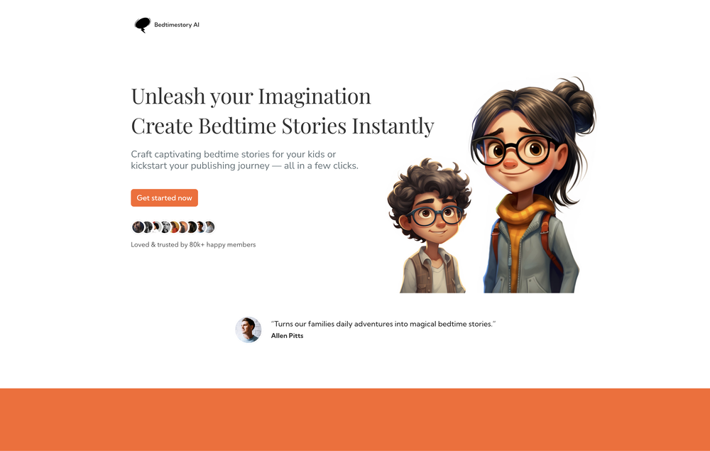 BedtimeStory website