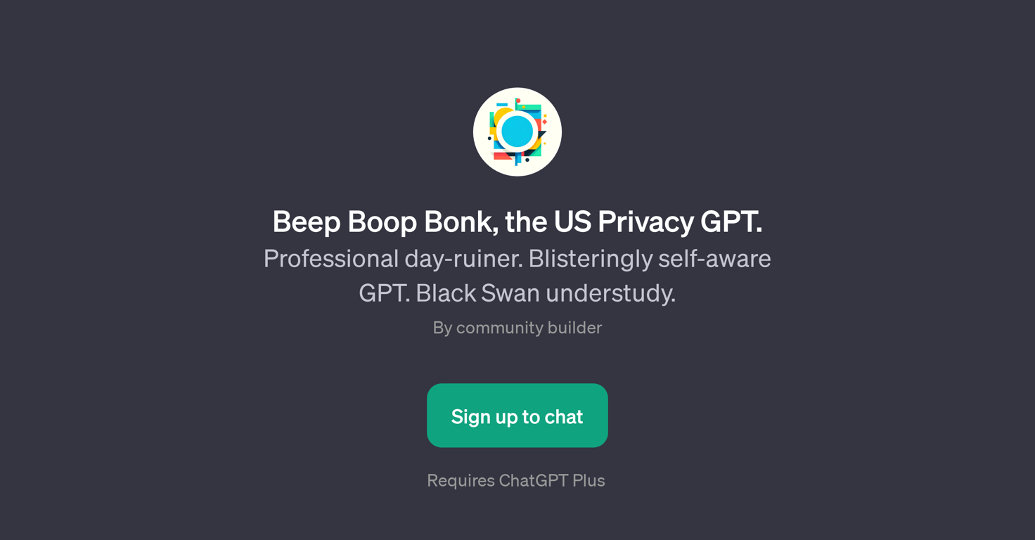 Beep Boop Bonk, the US Privacy GPT website