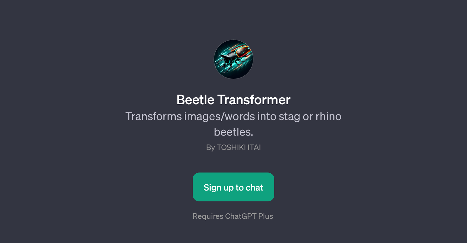 Beetle Transformer website