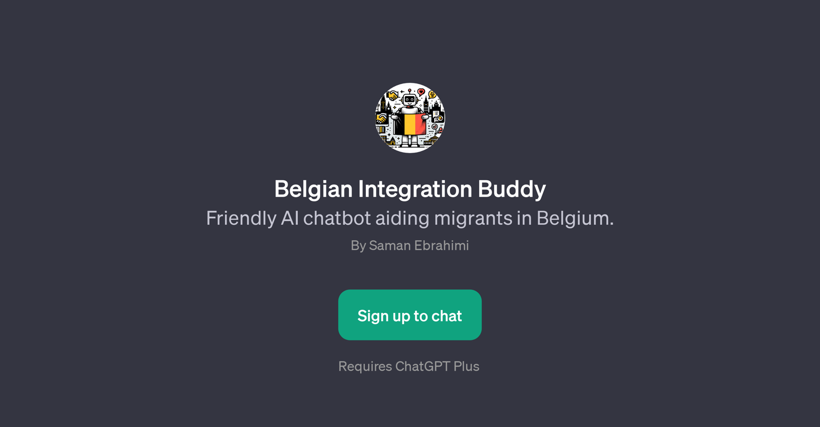 Belgian Integration Buddy website