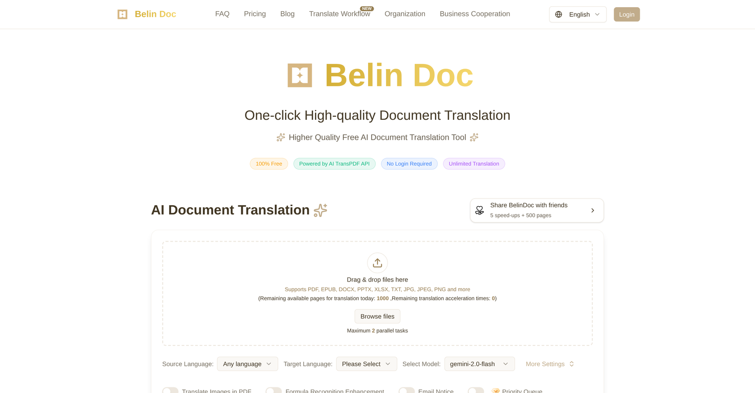 Belin Doc website
