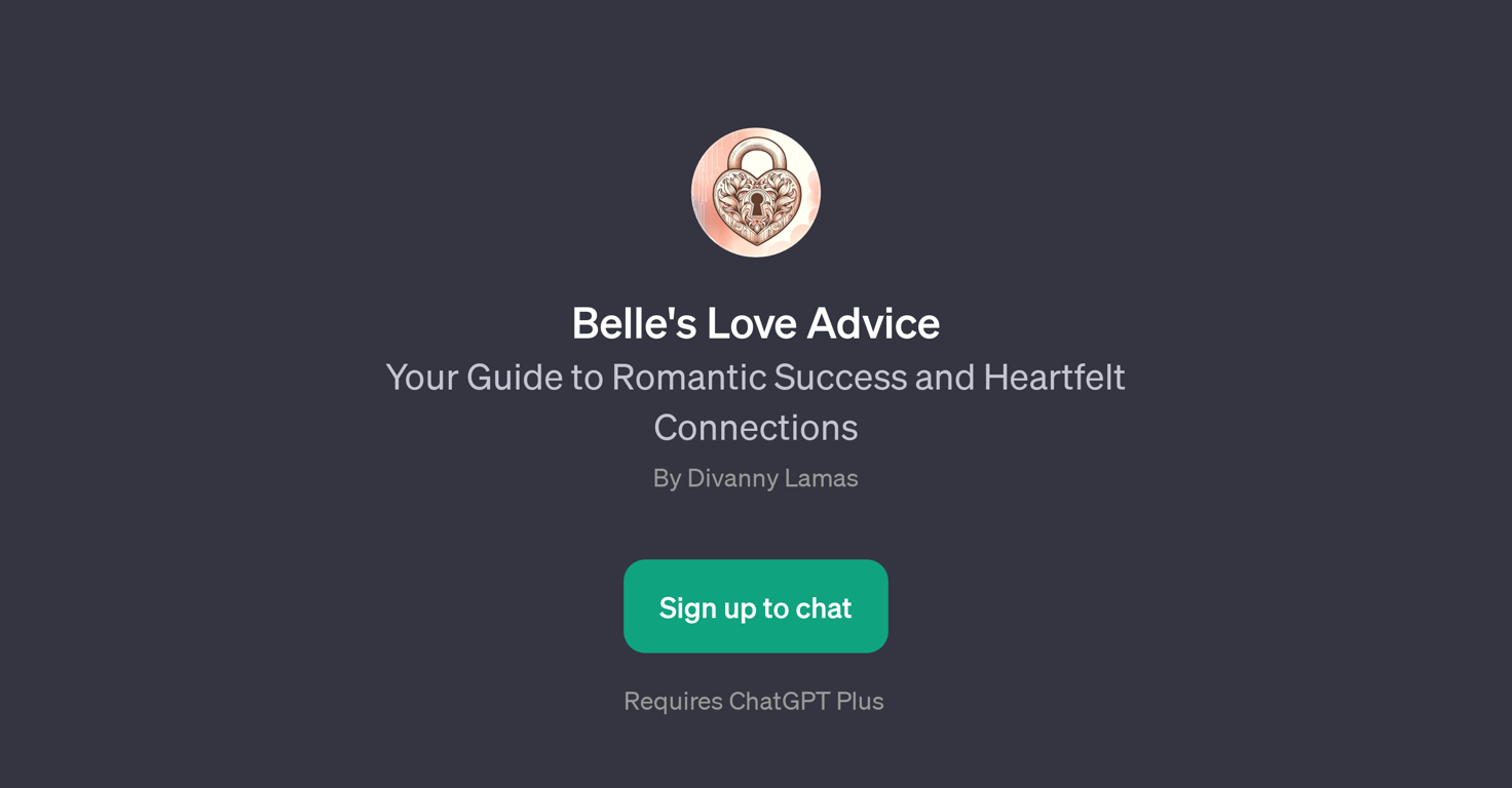 Belle's Love Advice website