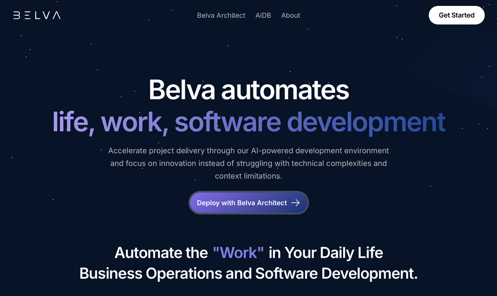 Belva website