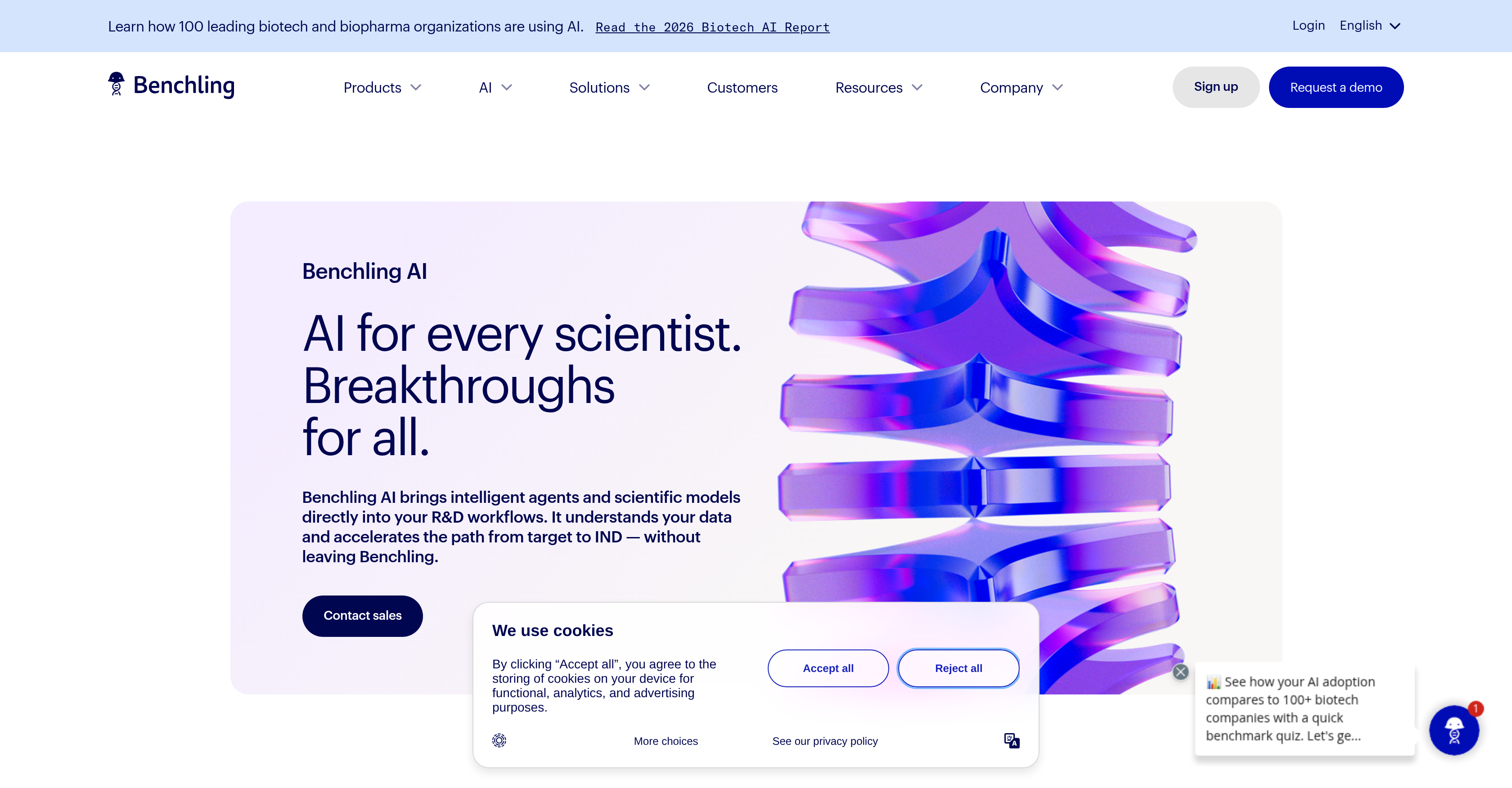 Benchling AI screenshot 1 Benchling AI screenshot 1