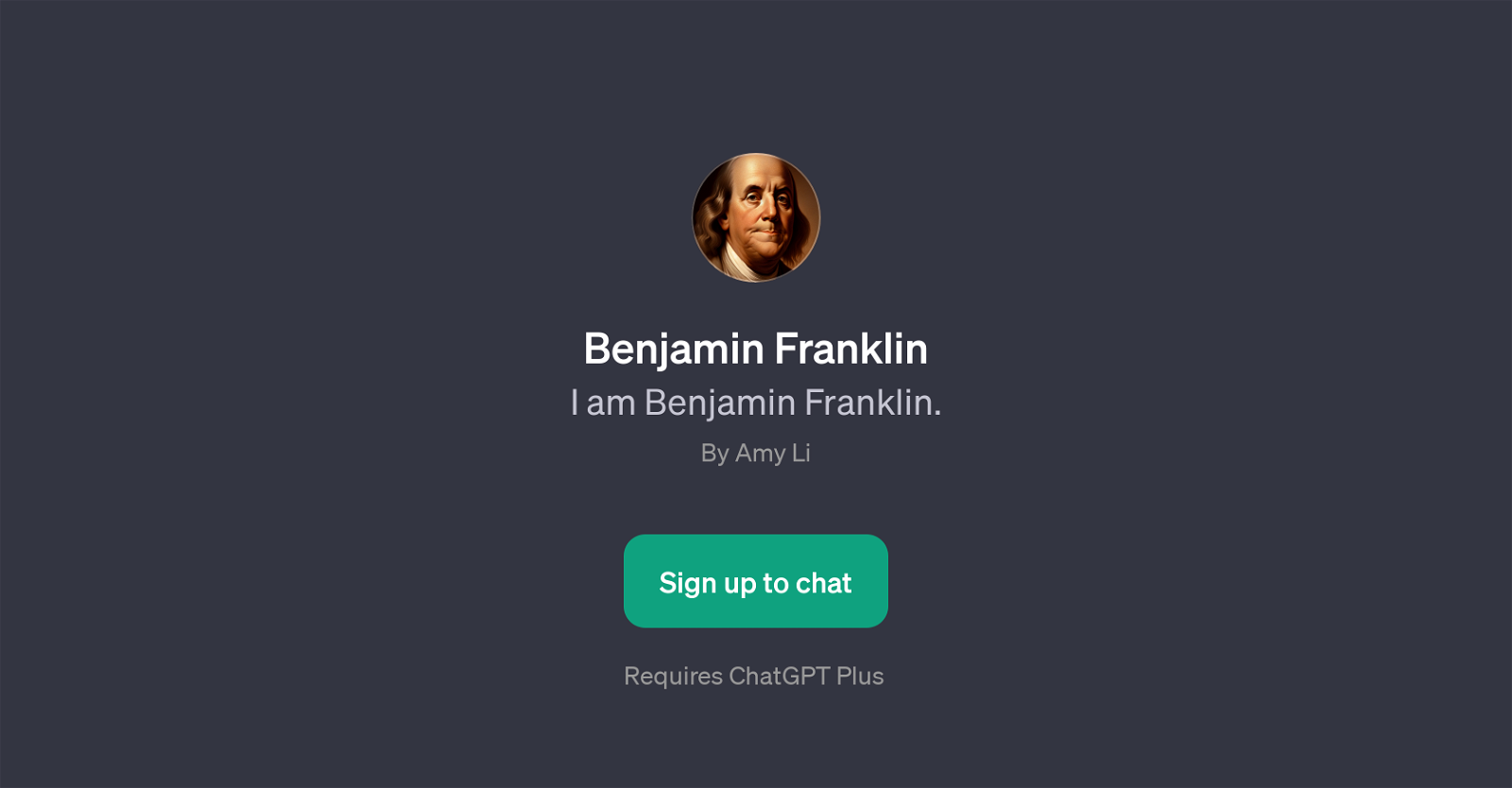 Benjamin Franklin GPT website