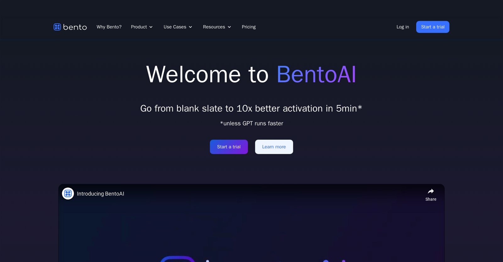 BentoAI website