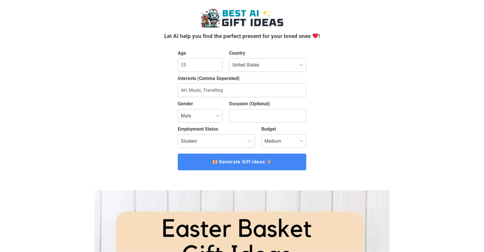Best AI Gift Ideas website