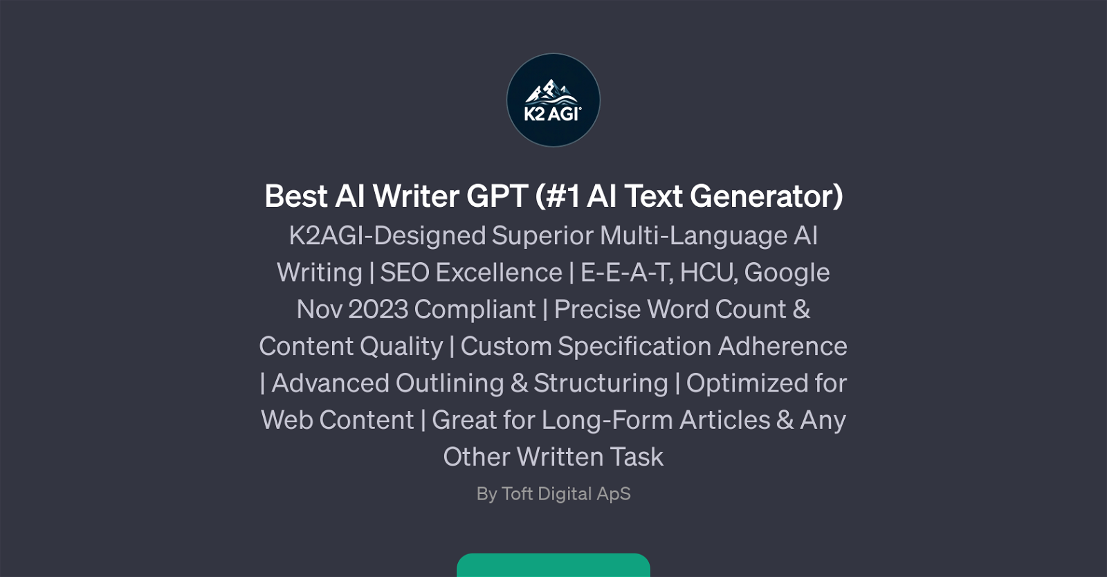 Best AI Writer GPT (#1 AI Text Generator) website
