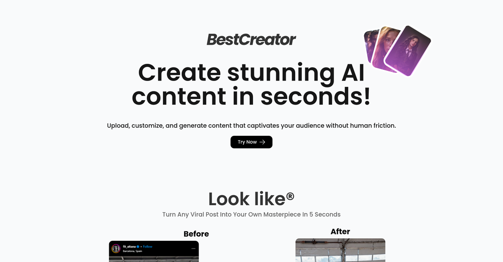 Best Creator website