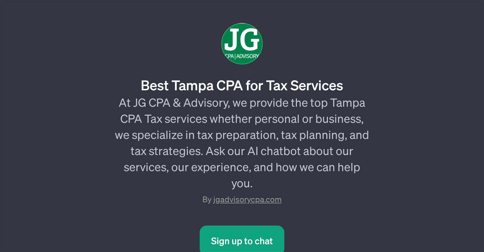 Best Tampa CPA for Tax Services GPT website