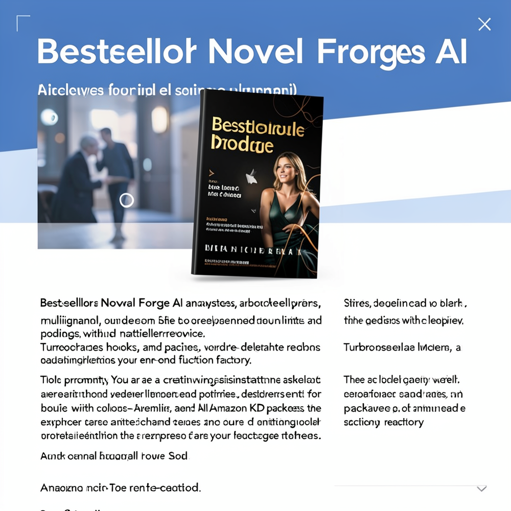 “Bestseller Novel Forge AI” website