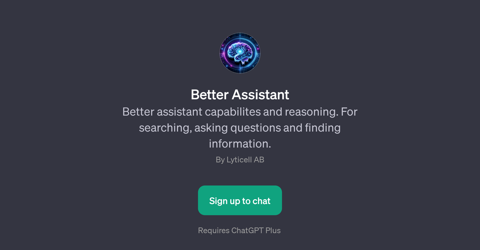 Better Assistant website