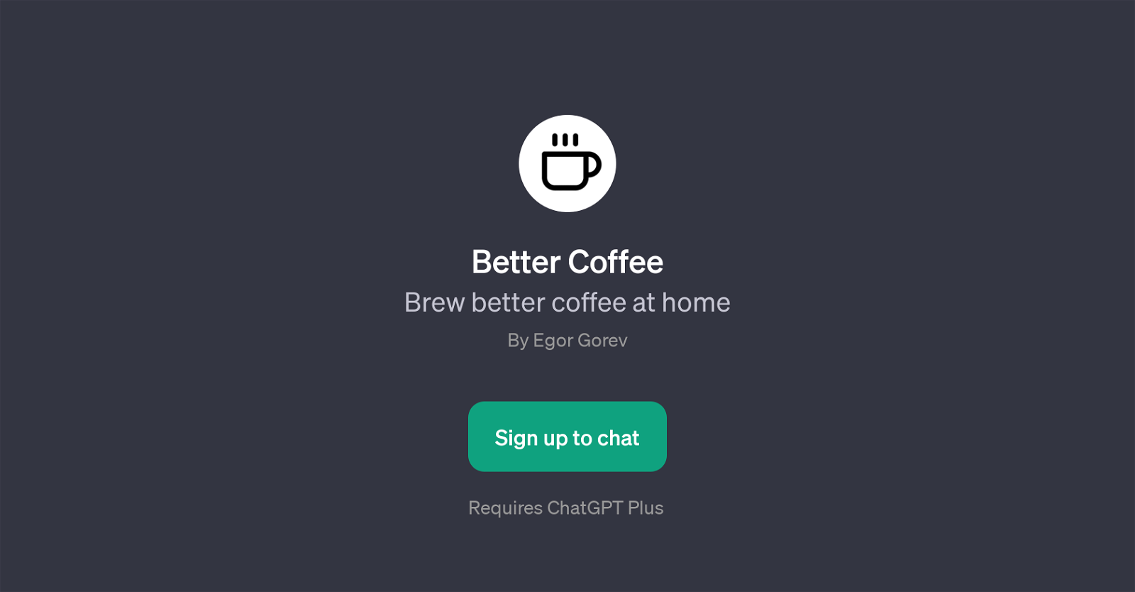 Better Coffee website