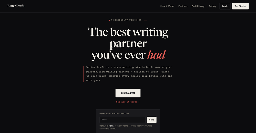 Better Draft website