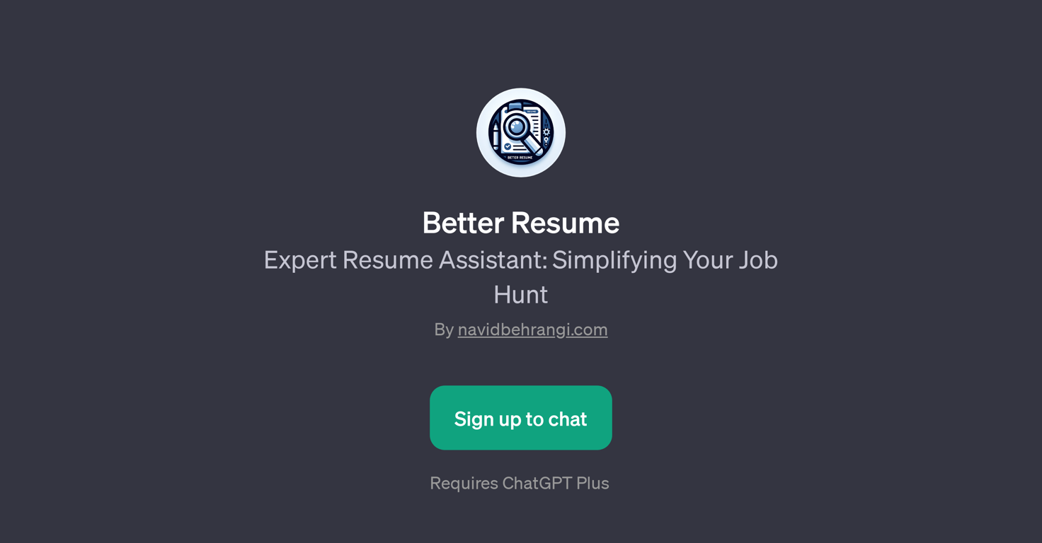 Better Resume website