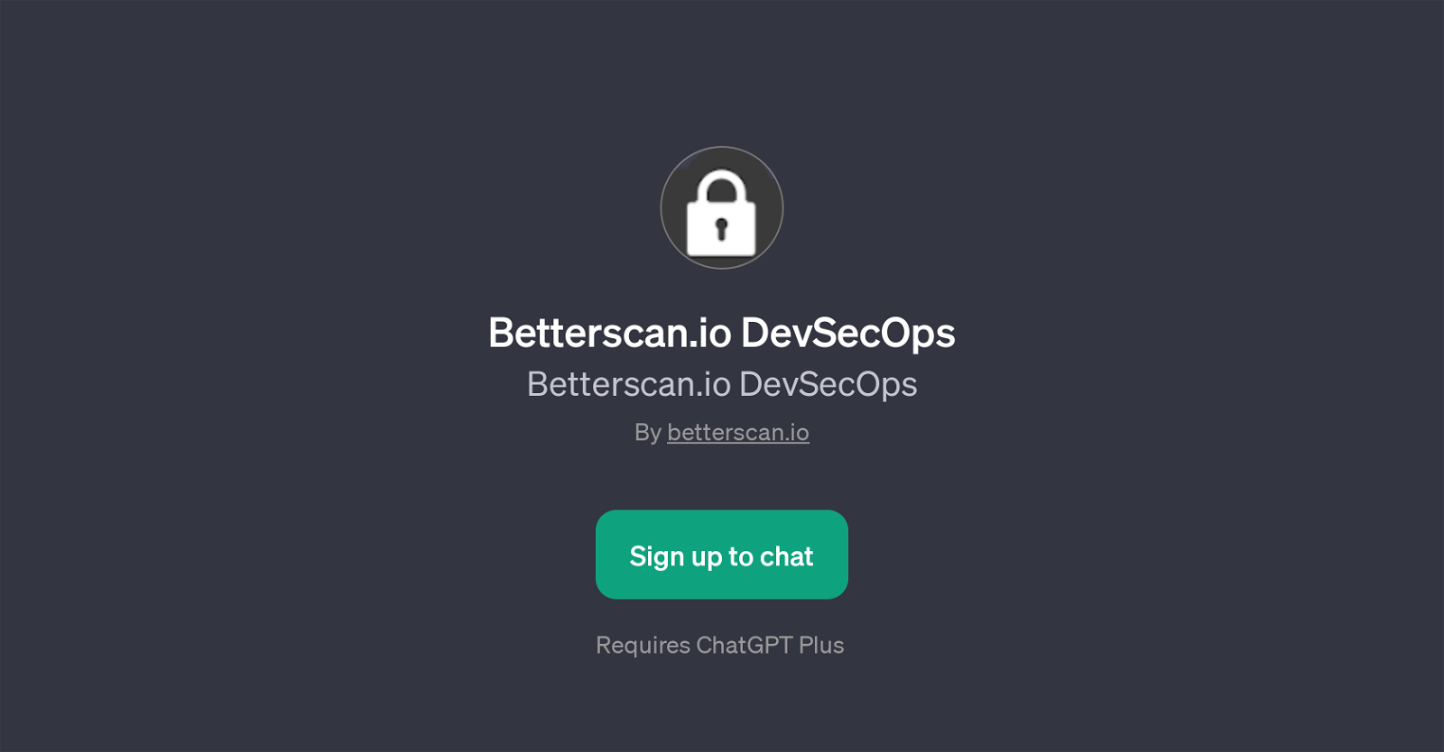 Betterscan.io DevSecOps GPT website