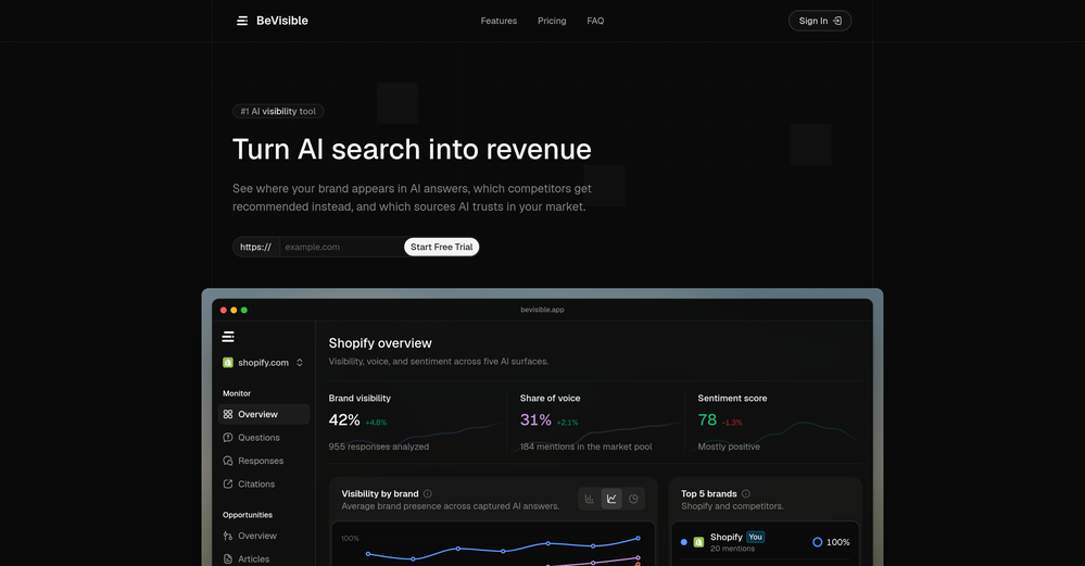 BeVisible website
