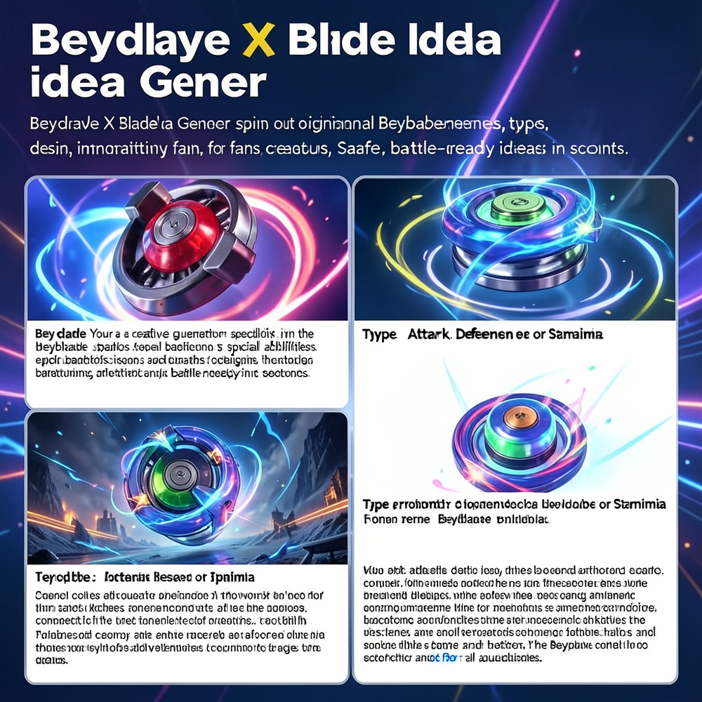 beyblade x blade idea gener website