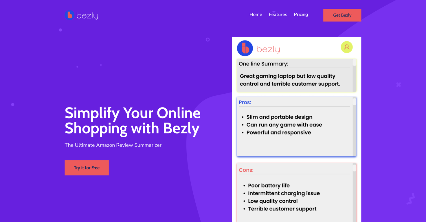 Bezly website