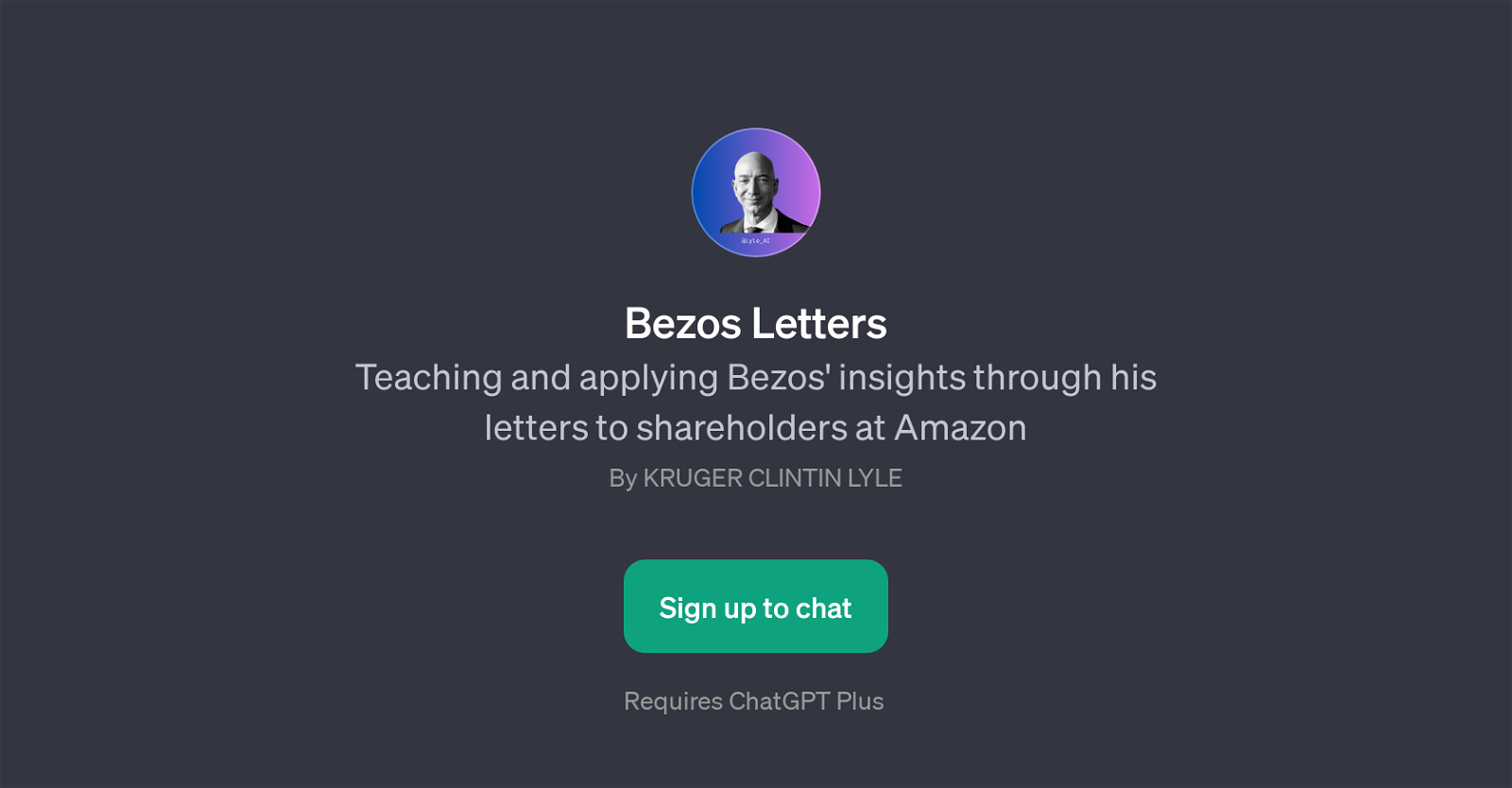Bezos Letters website