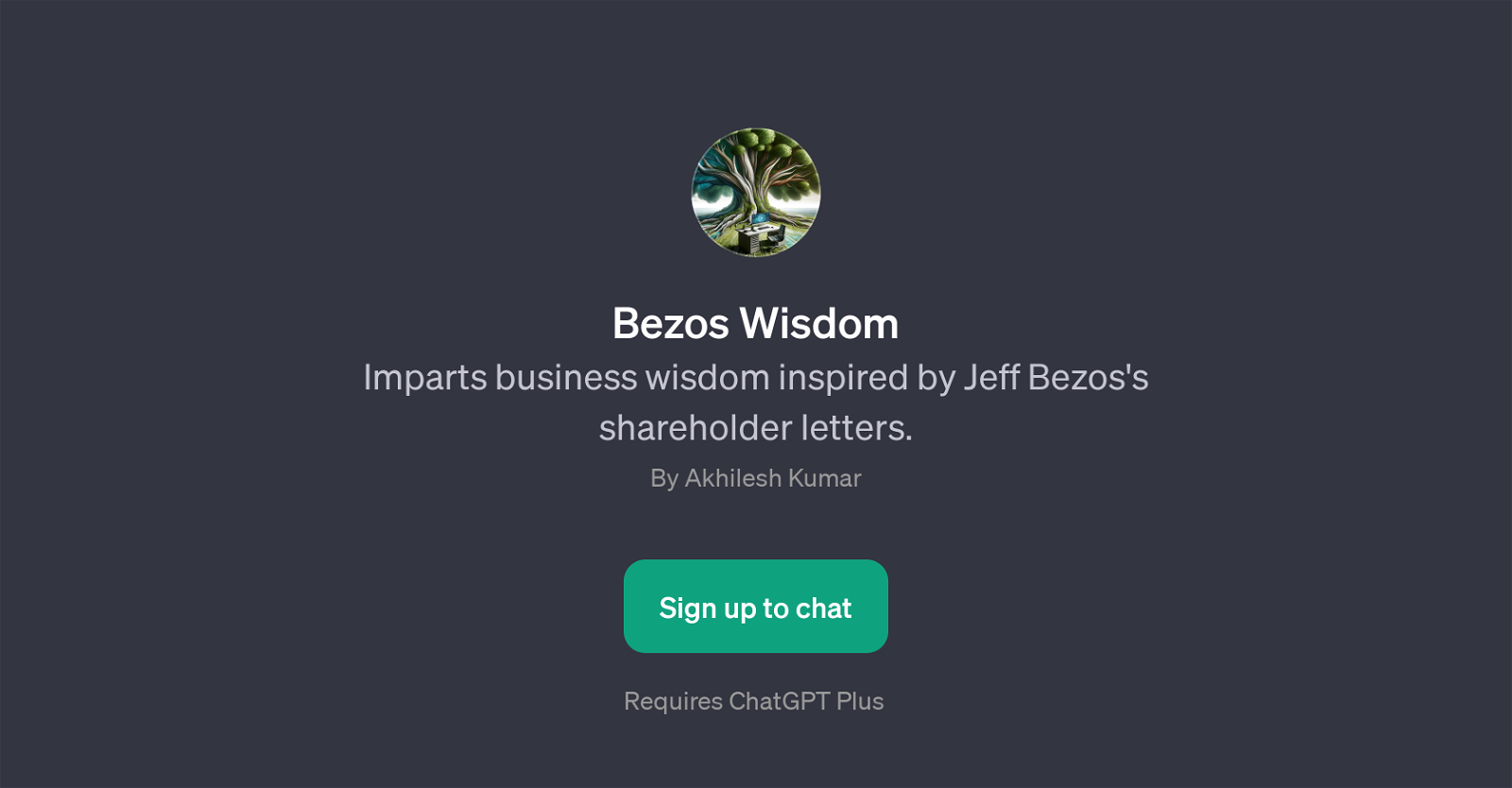 Bezos Wisdom website
