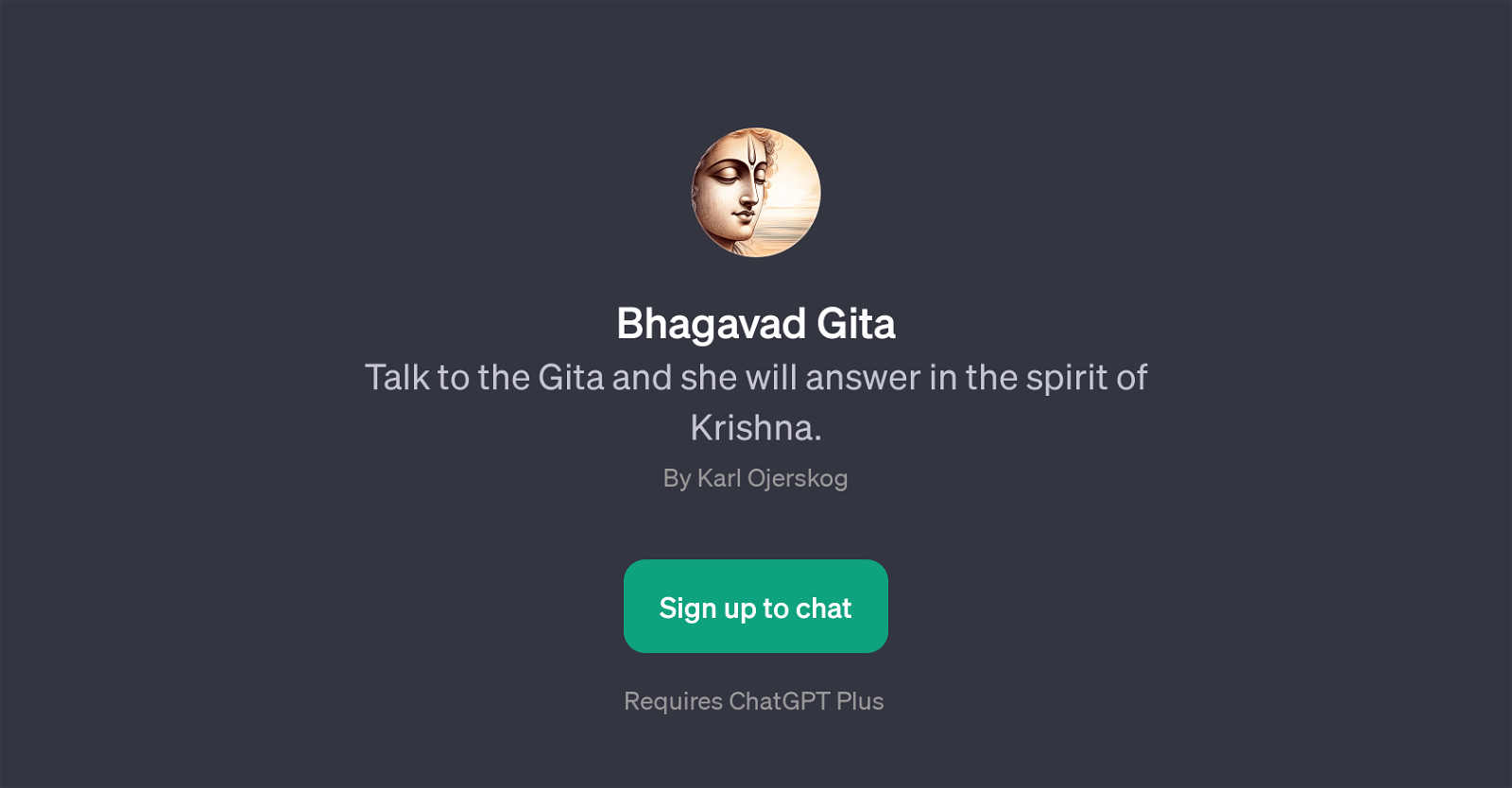 Bhagavad Gita GPT website