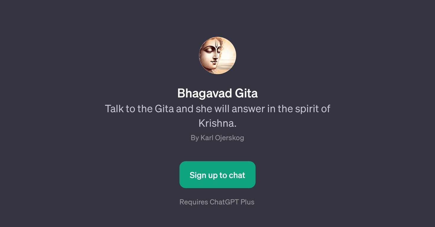 Bhagavad Gita GPT website