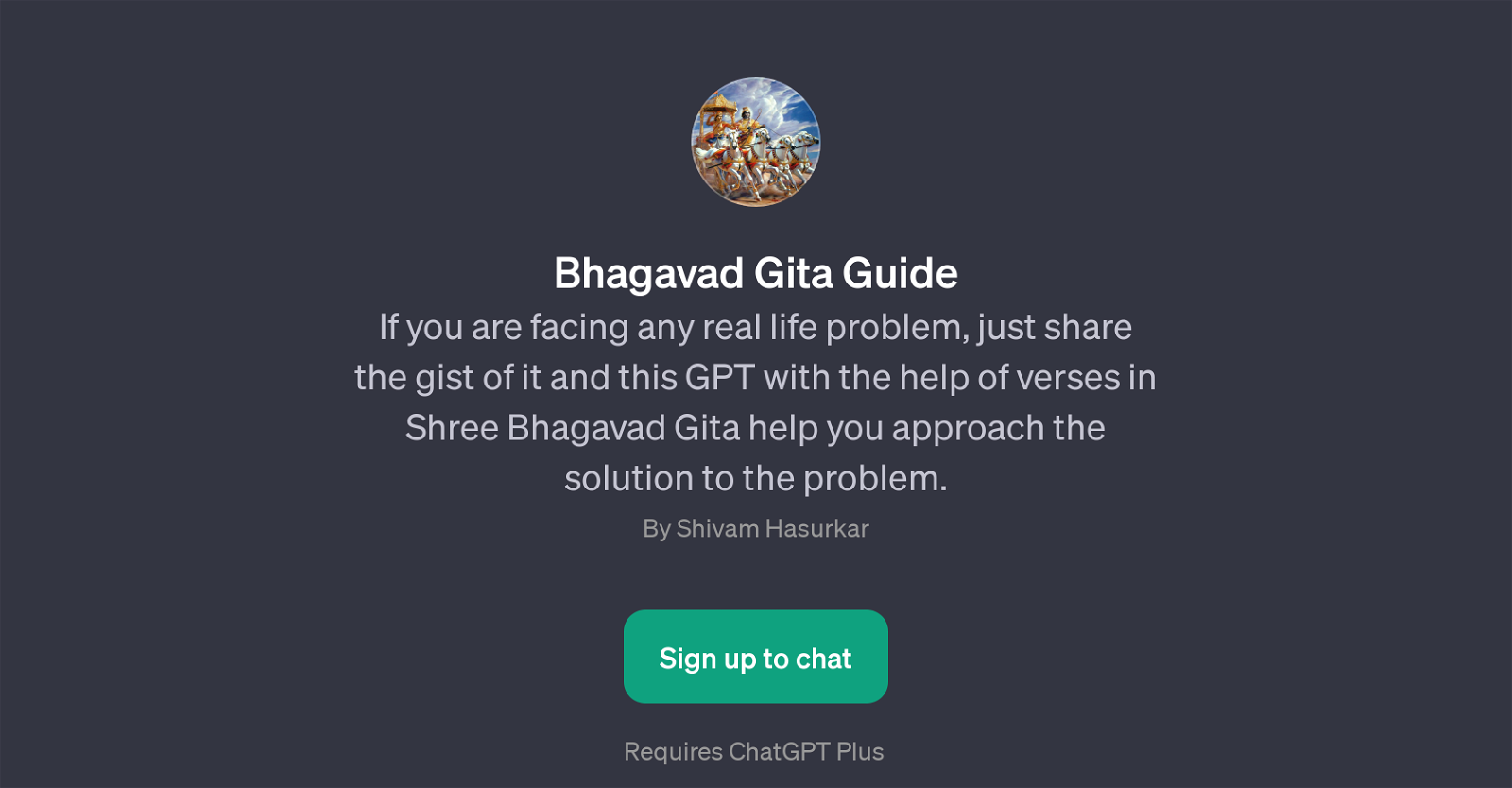 Bhagavad Gita Guide website