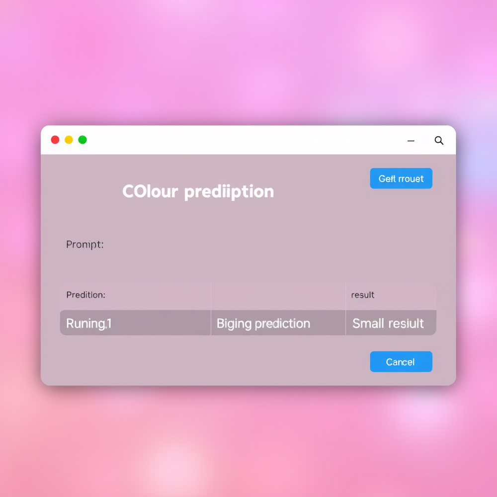 Colour prediction website