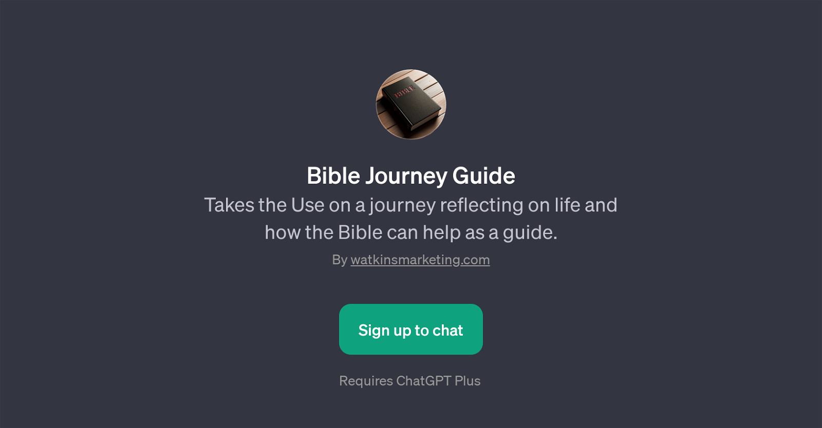 Bible Journey Guide website