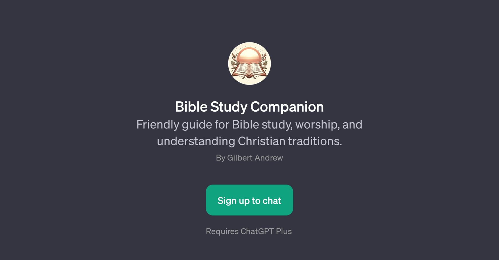 Bible Study Companion website