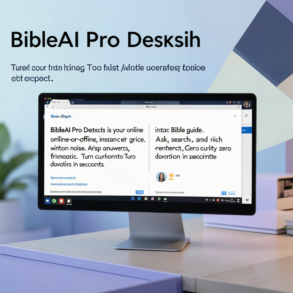 BibleAI Pro Desktop website