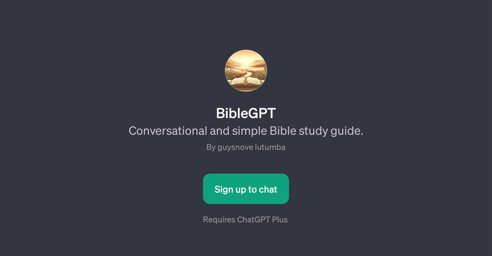 BibleGPT website