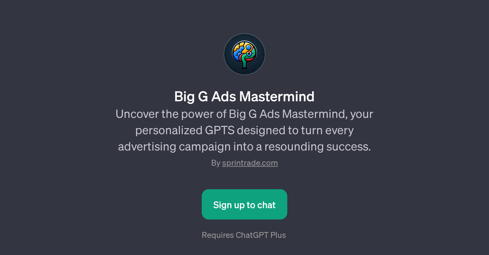 Big G Ads Mastermind website