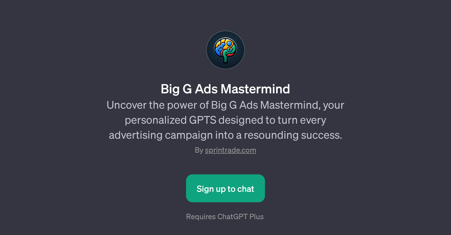 Big G Ads Mastermind website